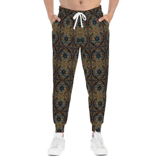 Victorian Style Joggers with Elegant Decorative Design Man Front